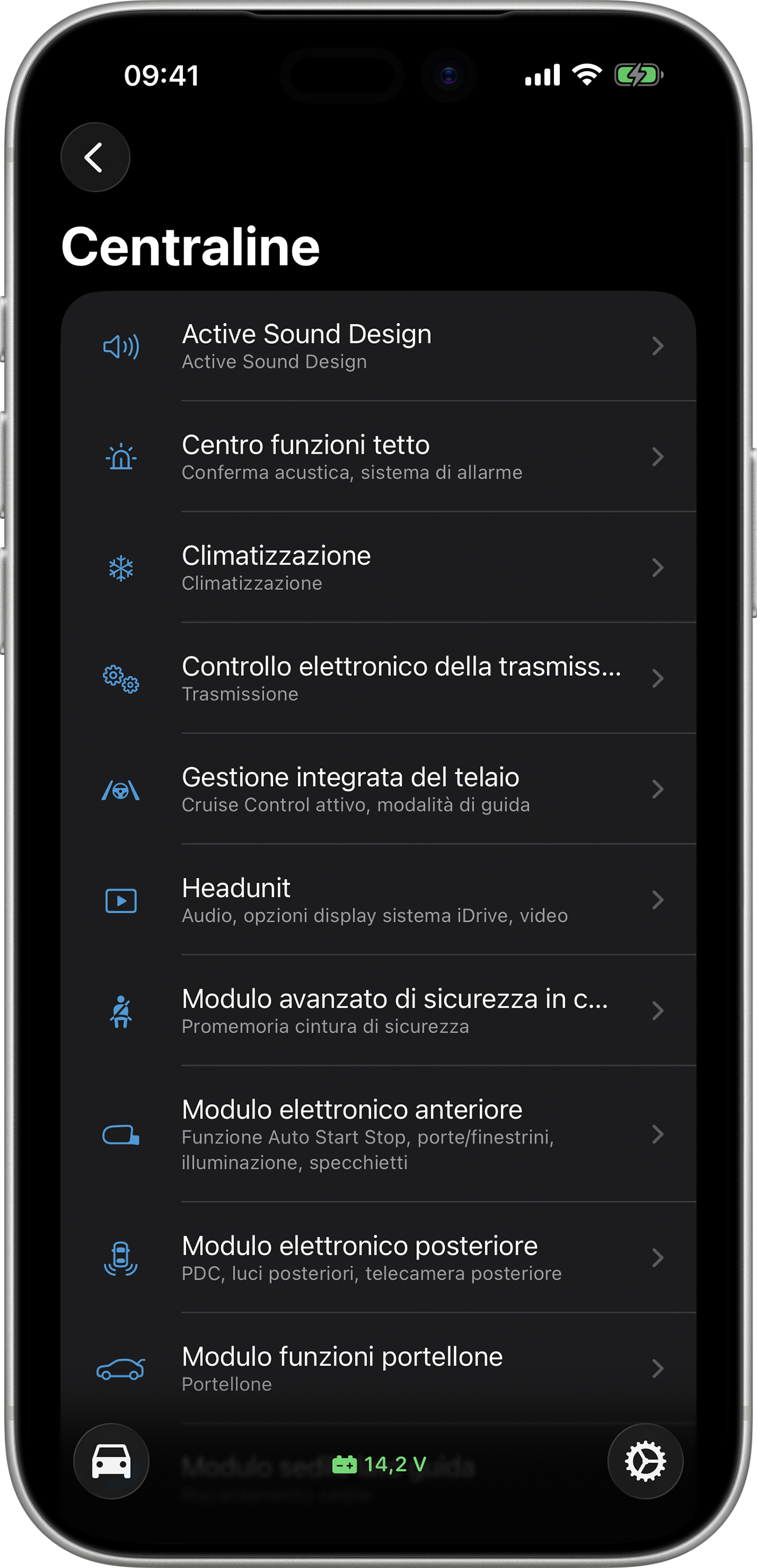 BimmerCode Screenshot Control Units Screen